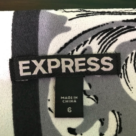 EXPRESS • Black & white Print Skort / size (6) - Picture 5 of 6